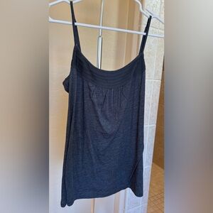 LOFT Tank Top with Chiffon Pleat